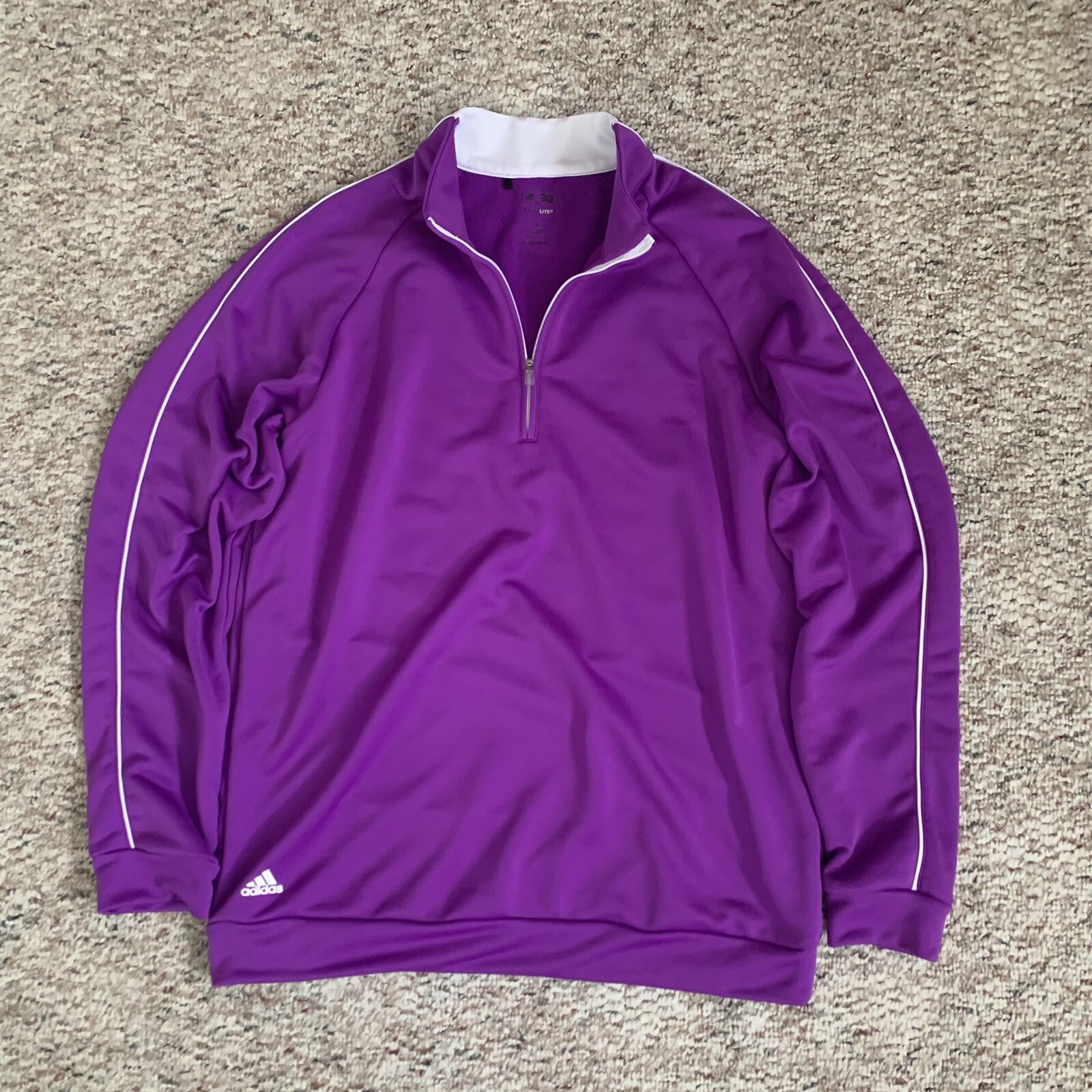 Adidas ClimaLite Golf Quarter Zip Neon Velvet (Men MED) Supreme gallery