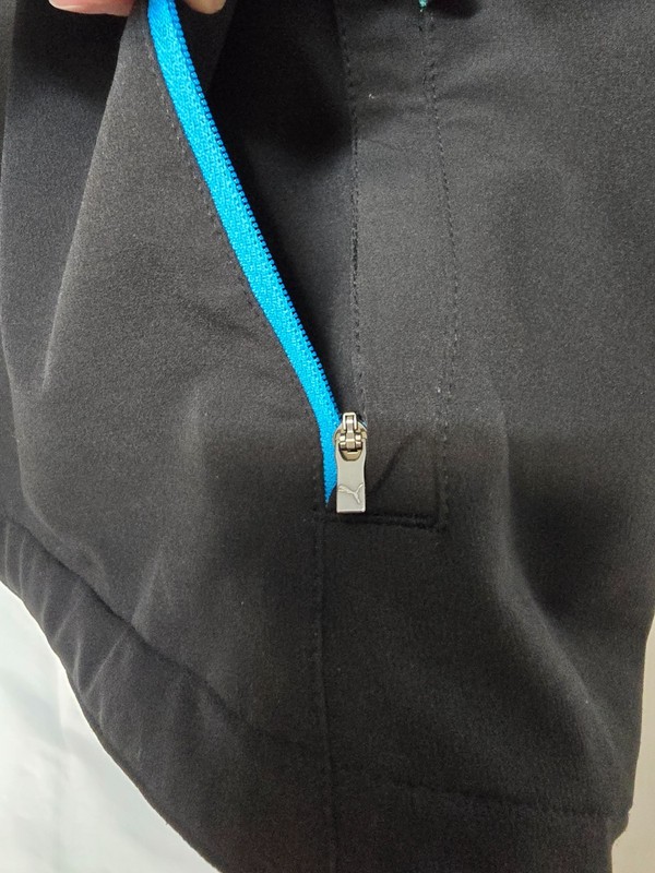 Puma Mens Black Short Sleeve Storm Cell 1/4 Zip Soft Shell Shirt Jacket Size L gallery