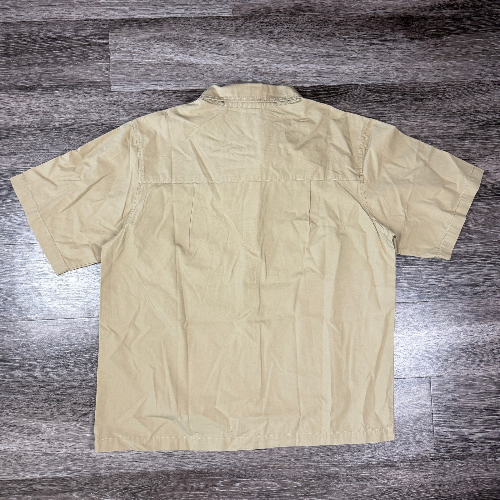 Nike Life Club Short Sleeve Button Down Shirt HJ2029-297 Brown Men's Medium NWT gallery