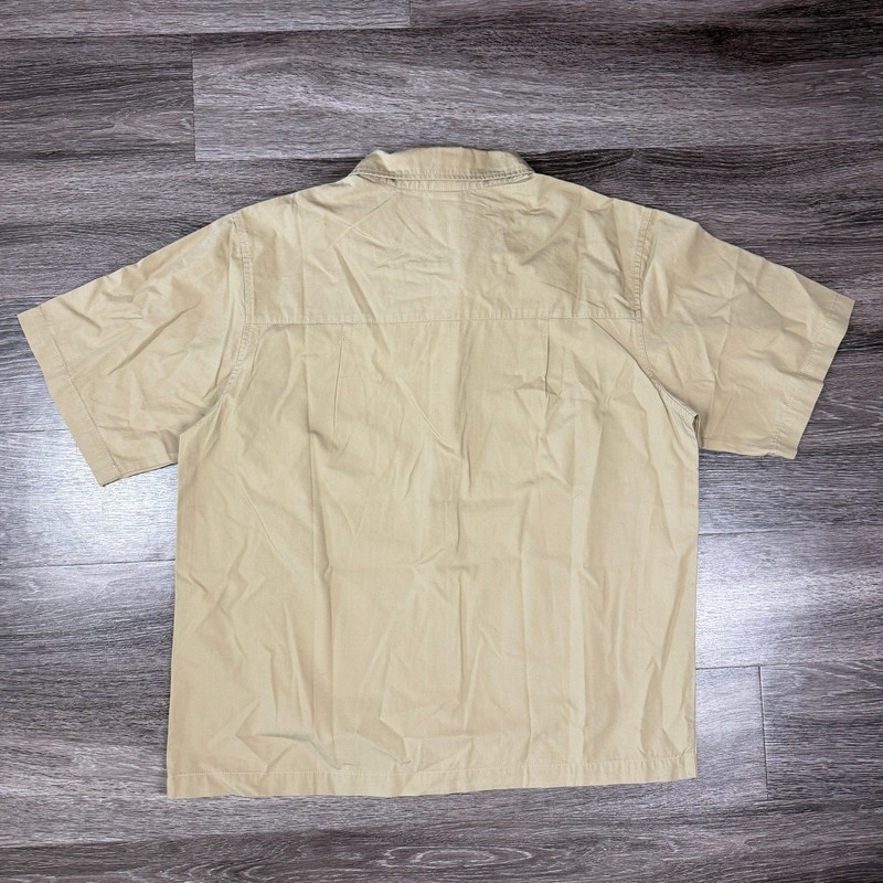 Nike Life Club Short Sleeve Button Down Shirt HJ2029-297 Brown Men's Medium NWT gallery