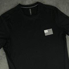 Ten Thousand Lightweight Shirt Mens S Black Limited Edition USA Flag Performance