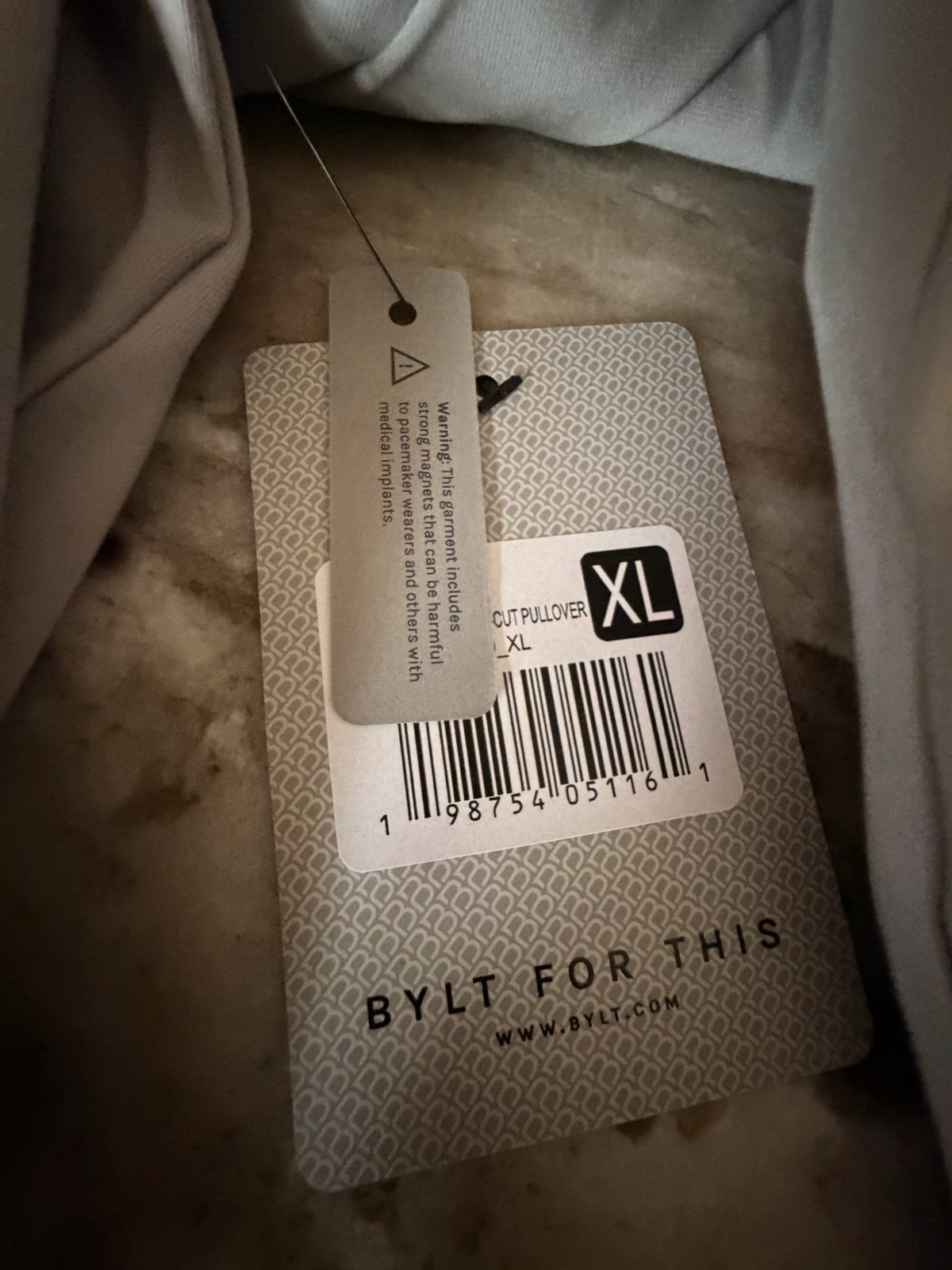 BYLT Elite+ Fairway Drop-Cut Pullover Heather Grey XL Collared Golf Long Sleeve gallery