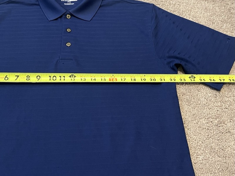 Grand Slam Solid Short Sleeve Golf Polo Shirt Men Large Blue gallery