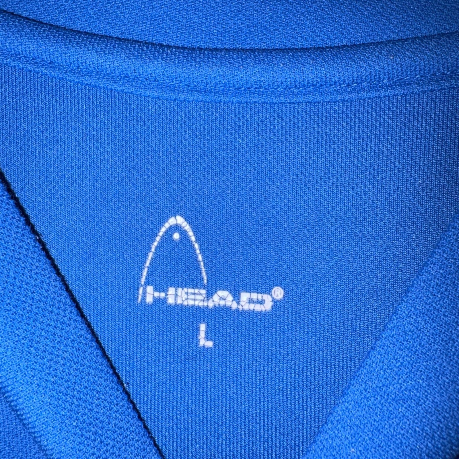 HEAD Mens Blue V-Neck Short Sleeve Athletic Performance T-Shirt Size Large gallery