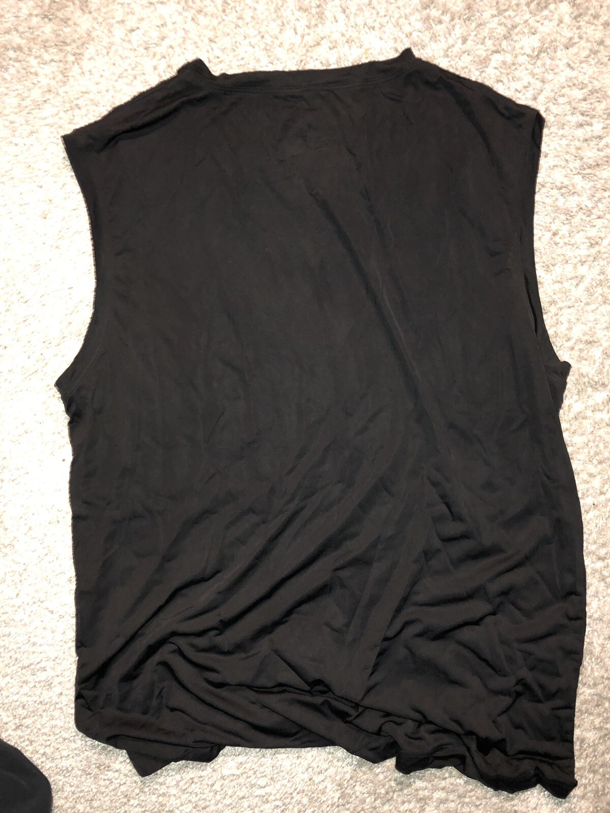 Stafford Men’s Polyester/Spandex Blend Black Muscle Shirt No Tags gallery