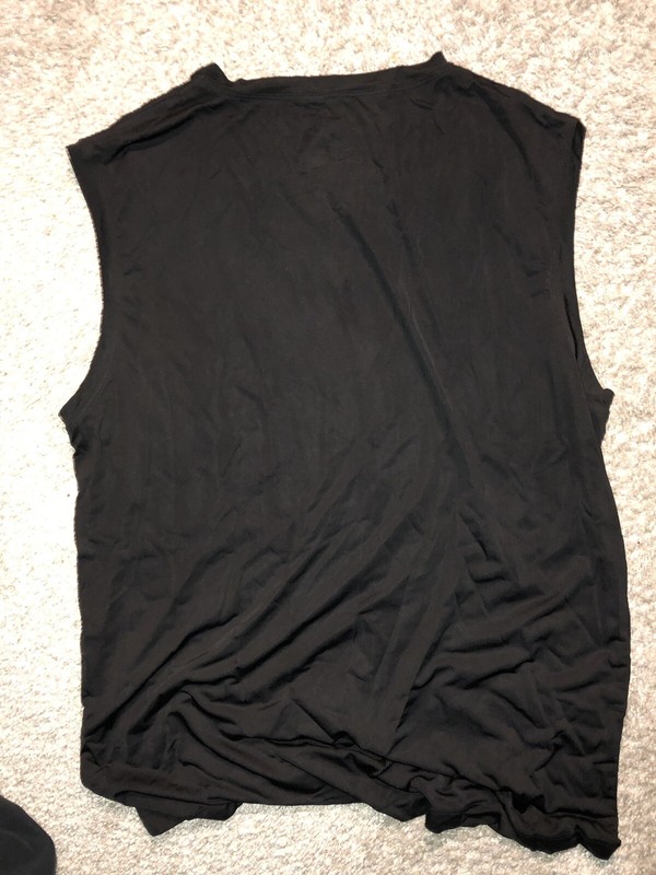 Stafford Men’s Polyester/Spandex Blend Black Muscle Shirt No Tags gallery