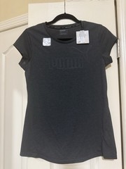 Puma Active Tee Regular Fit In Heather Gray Size Medium