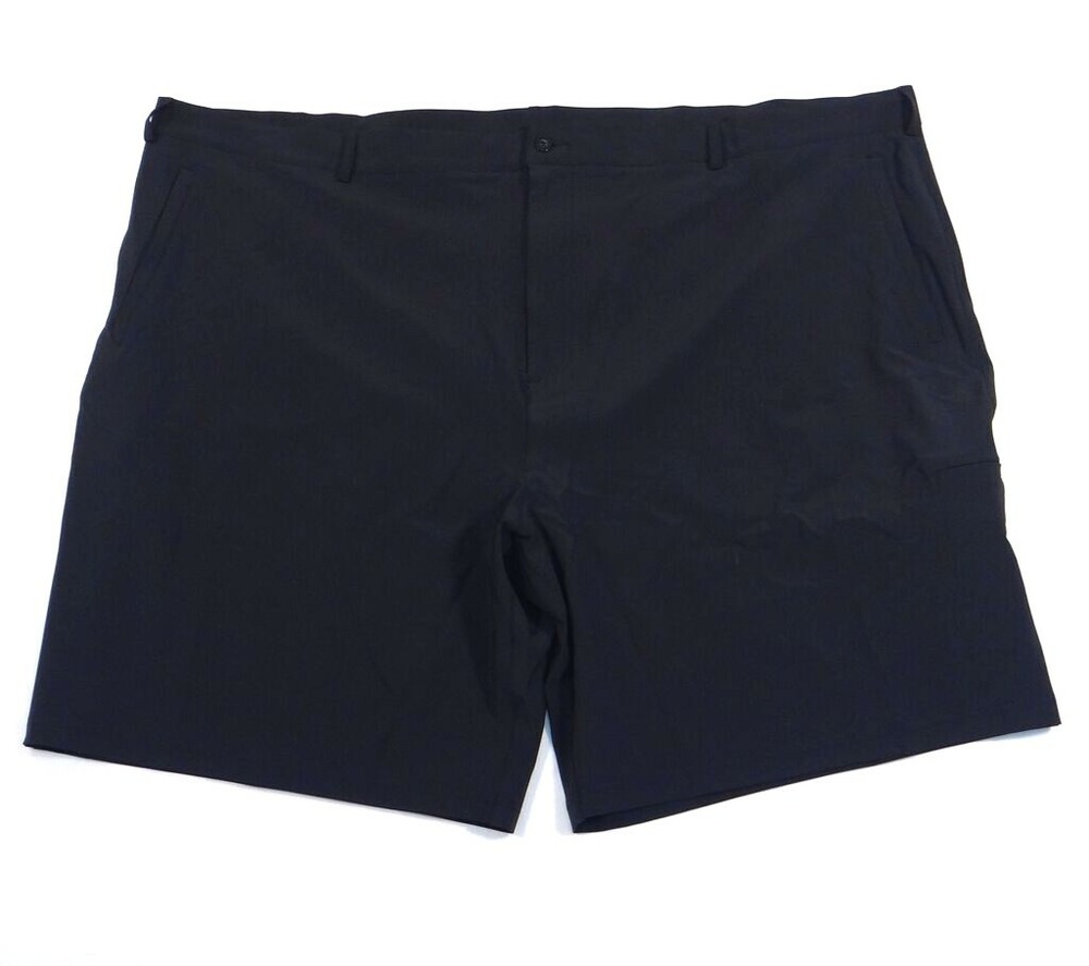 Nike Dri Fit Black Flat Front Stretch Coaches Sideline Shorts Men's NWT