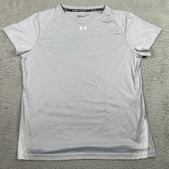 Under Armour Iso-Chill Training Shirt Mens Large Gray Short Sleeve Athletic