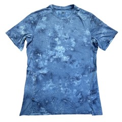 Lululemon Mens Metal Vent Tech SS 2.0 Blue Tie Dye Shirt L98-021/LTT Size Medium
