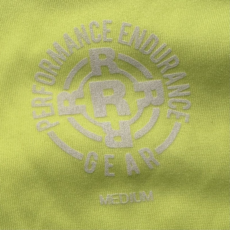 Performance Endurance Gear Neon Yellow Long Sleeve Shirt Size M White Bicycle gallery