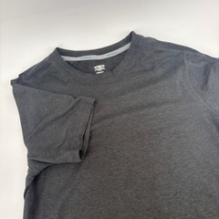 Athletic Works Mens Dark Gray Short Sleeve Driwork Performance T-Shirt S 34-36