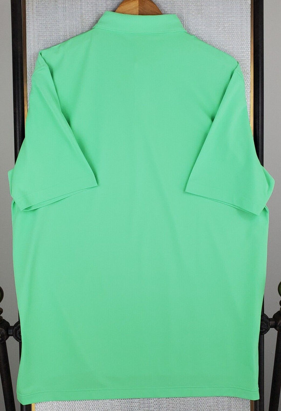 PETER MILLAR Mens Size Large SUMMER COMFORT Polo Shirt Light Green Performance gallery