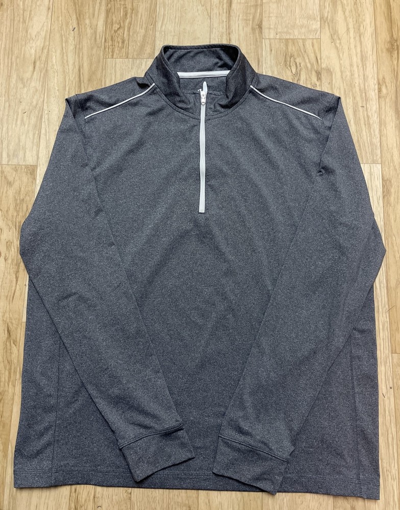 Johnnie-O CMKO1030 1/4 Zip Prep Formance Spider UR Pullover Blue Gray Sz L
