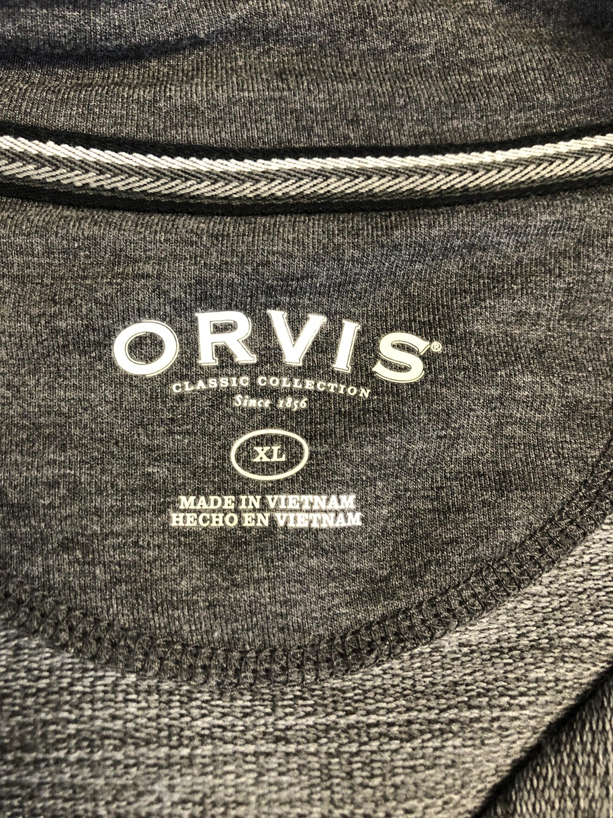 Orvis Classic Collection Pullover Mens XL Gray Long Sleeve 1/4 Zip Casual Top gallery
