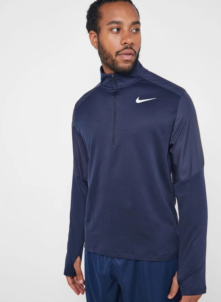 Nike Men's Pacer Hybrid Navy 1/2 Zip Running Top (BV4757-451) Size L Large