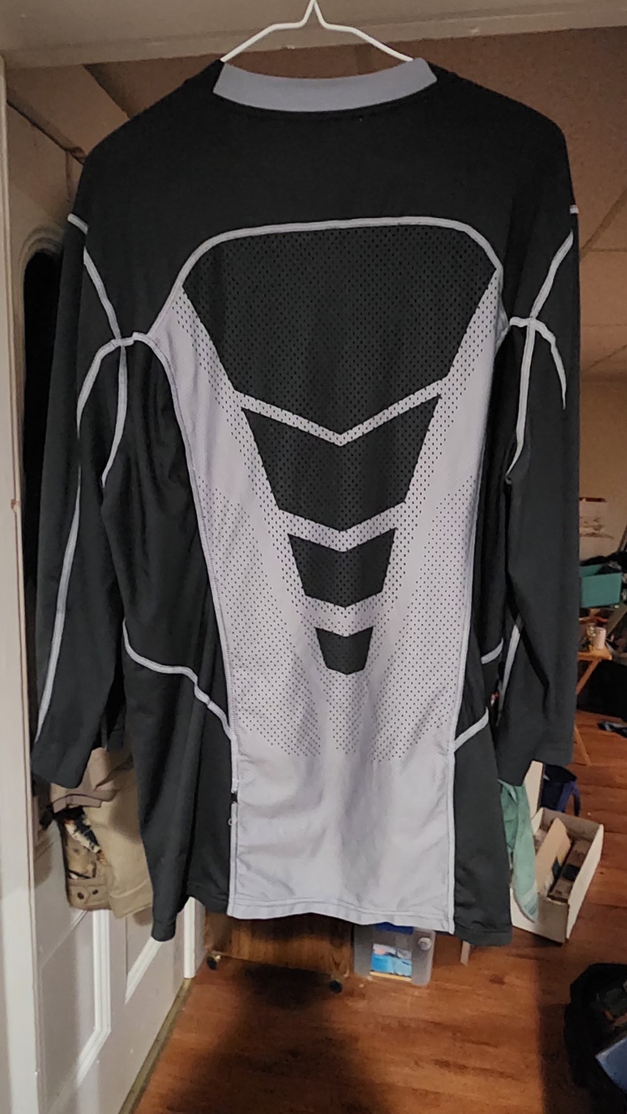Nike HyperCool Elight Dri-Fit Pro Black&Silver 2-Tone 3/4 Slev Compression Shirt gallery