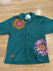 Nike Uphoria Button-Up Mesh Short Sleeve Top Jersey Shirt Mens SZ M DV9676