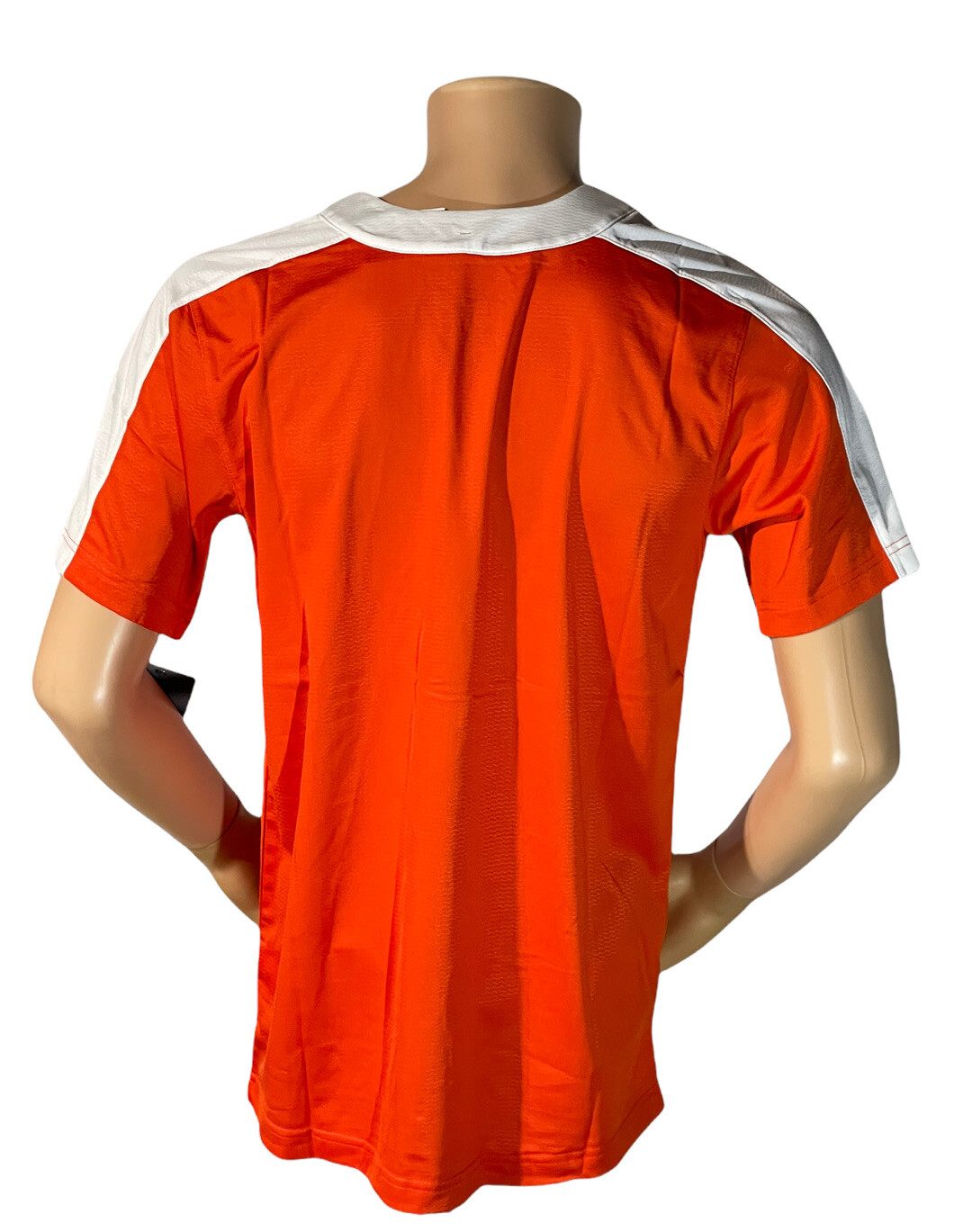 Nike Team Baseball Practice One Button Henley Size Small Orange BQ5399-821 gallery