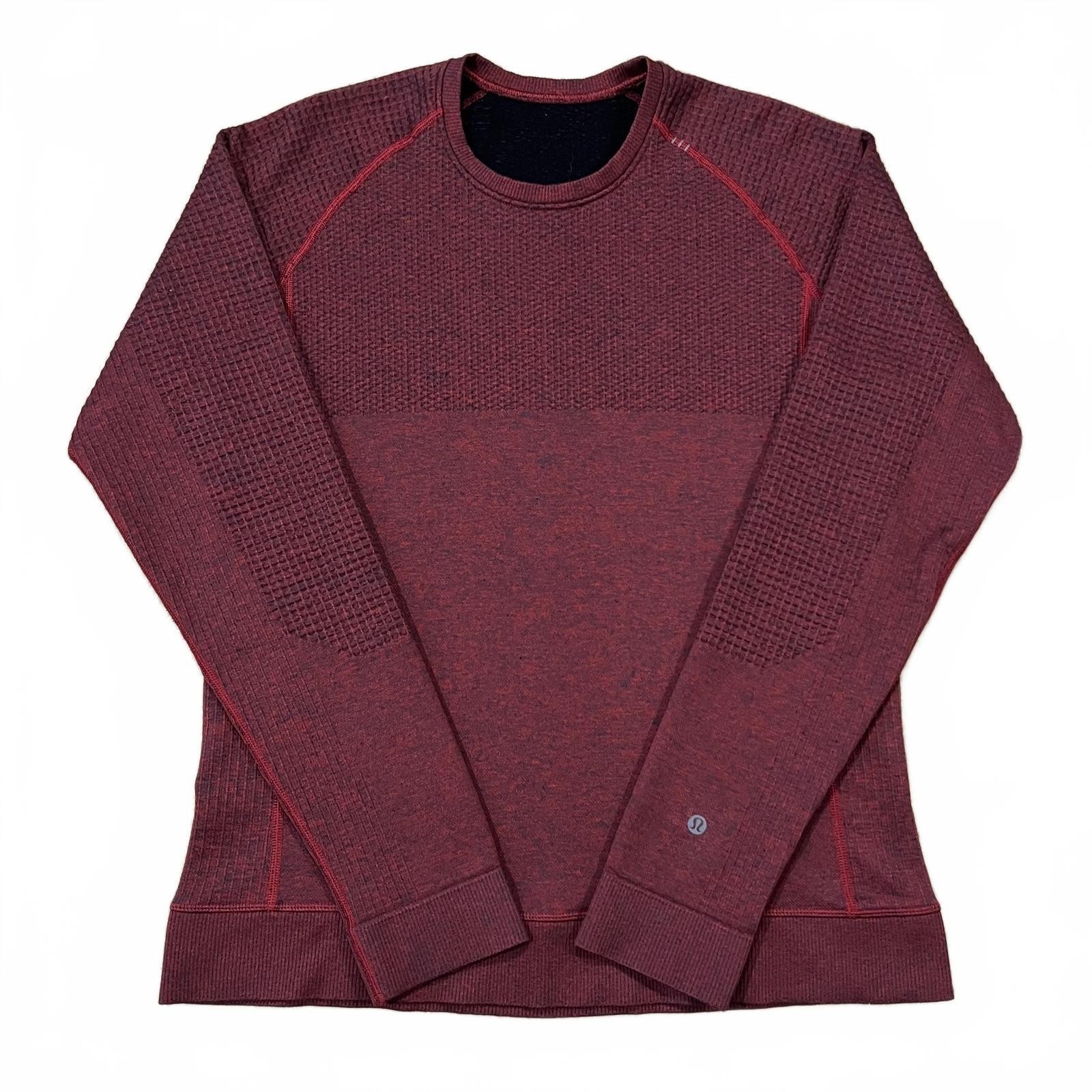 Lululemon Engineered Warmth Long Sleeve Red Size Medium gallery