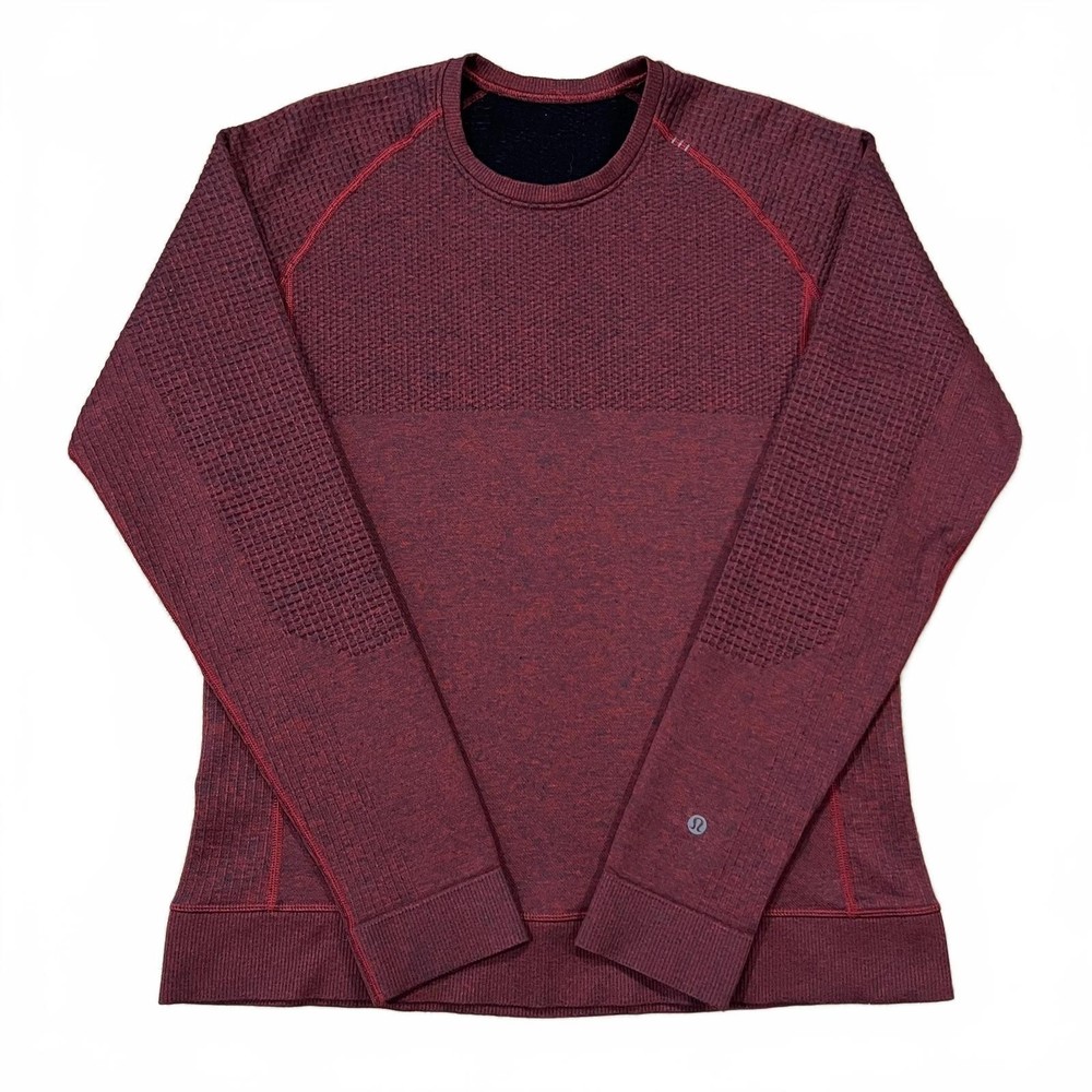 Lululemon Engineered Warmth Long Sleeve Red Size Medium