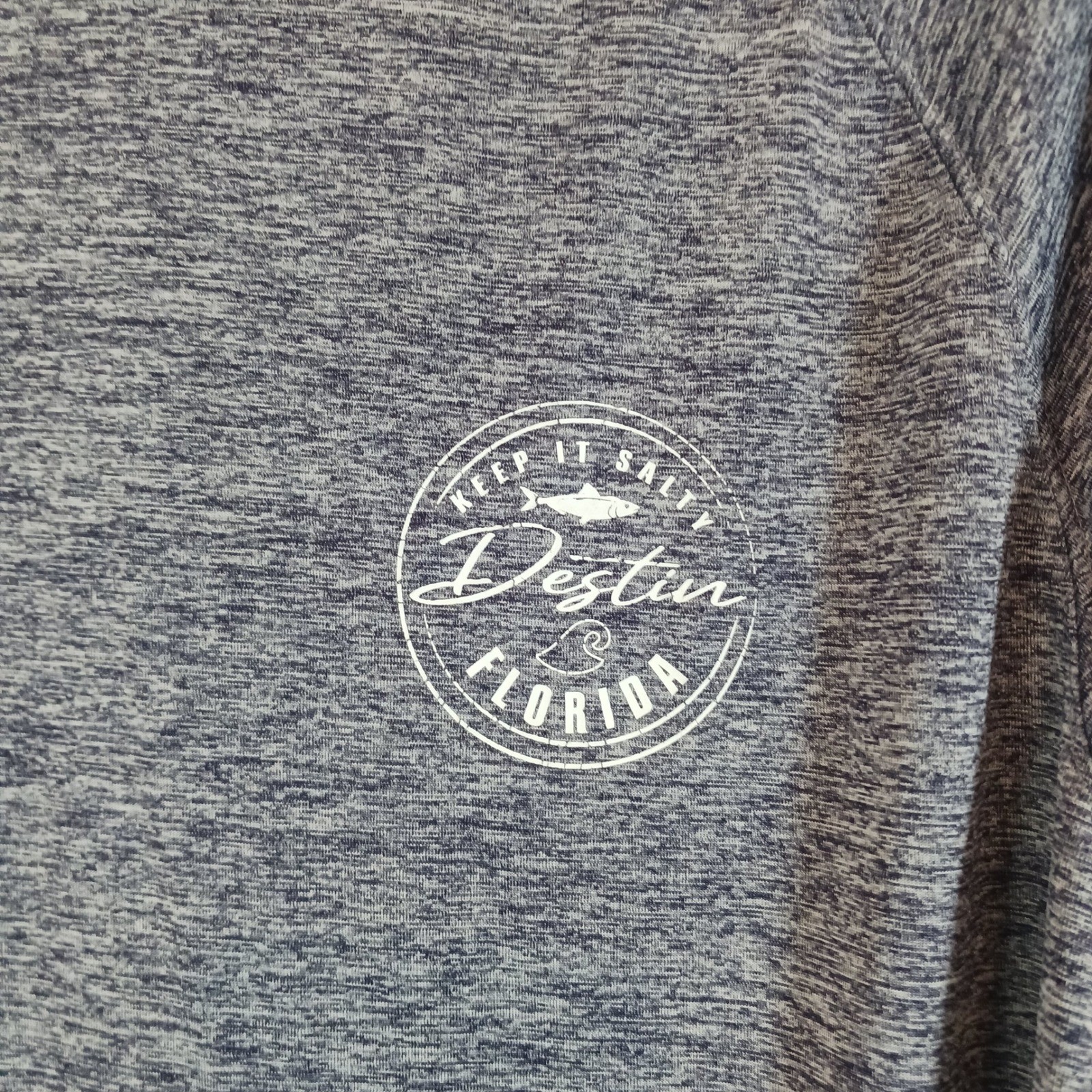 Sunsations Performance Shirt Mens Large Blue Excellent Destin Florida UPF 50+ gallery