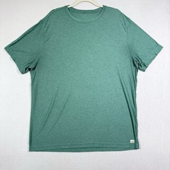 Vuori Strato Tech Tee Mens XXL 2XL Short Sleeve Soft Stretch Green Heather Shirt