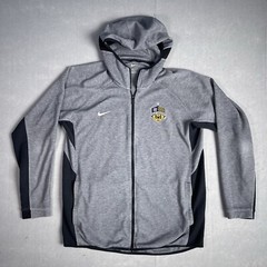 Nike Hoodie Pullover Men Large Gray Full Zip Jacket Athleisure Active Dri-Fit
