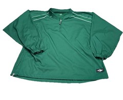 Easton Men’s 1/4 Zip Long Sleeve Pullover Warmup Green Draws Waist Size Large