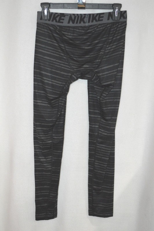 Nike Men's DF Core Compression Frontline Black/Grey Training Tights 848062-038 M gallery