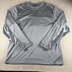 Vintage Nike Shirt Mens Large Gray Long Sleeve Mesh Basketball Center Swoosh