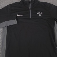 Puma Pullover Mens L Black Gamer Golf Quarter-Zip Jack Daniels Navy SEAL Museum