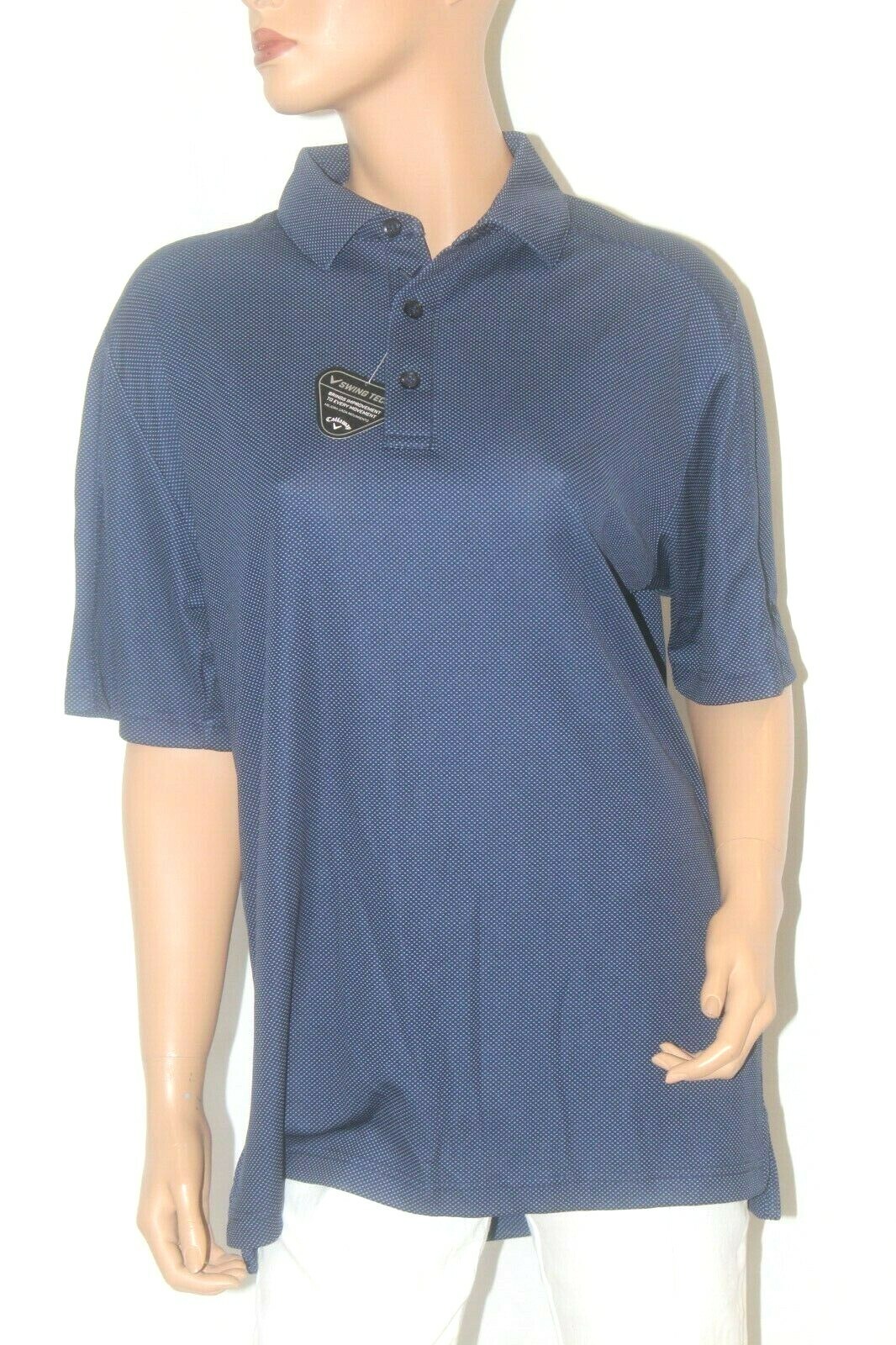 *NWT* $65. Callaway Opti-Dri Swing Tech Short Sleeve Golf Polo Shirt Men's Med gallery