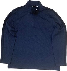 Calvin Klein Men’s Lightweight Quarter Zip Pullover Night Captain Heather
