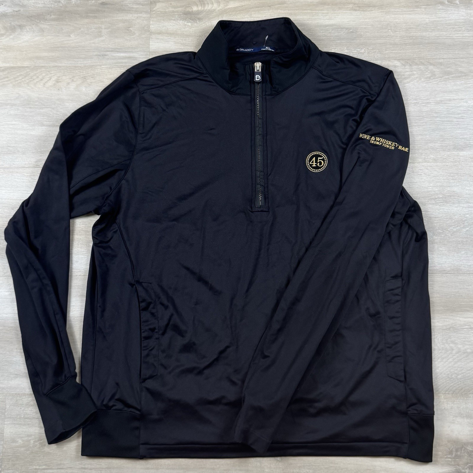 B. Draddy Golf Quarter Zip Pullover Mock Neck Long Sleeve Trump 45th Men’s XL gallery