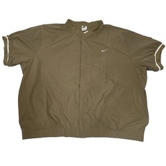 Nike Authentics Short Sleeve Warm Up Button Shirt Loose Fit Men Size 2XL DX3342