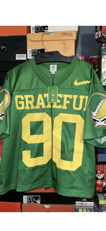 Nike x Grateful Dead Oregon SEALED Steal Your Duck Practice Jersey Green Size M gallery