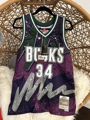 Mens Mitchell & Ness NBA HYPER HOOPS SWINGMAN JERSEY – BUCKS 2000 RAY ALLEN