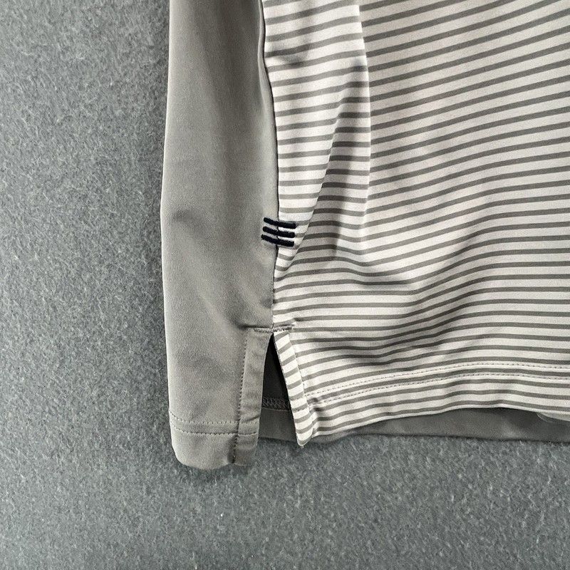 Adidas Minimal Clean Polo Grey M Mens Casual Summer Golf Classic Essential gallery