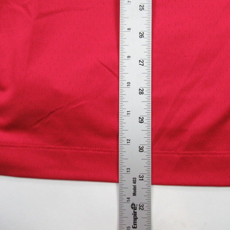 Nike Shirt Mens Large 1/4 Zipper Pullover Short Sleeve Red Lightweight Fitdry gallery