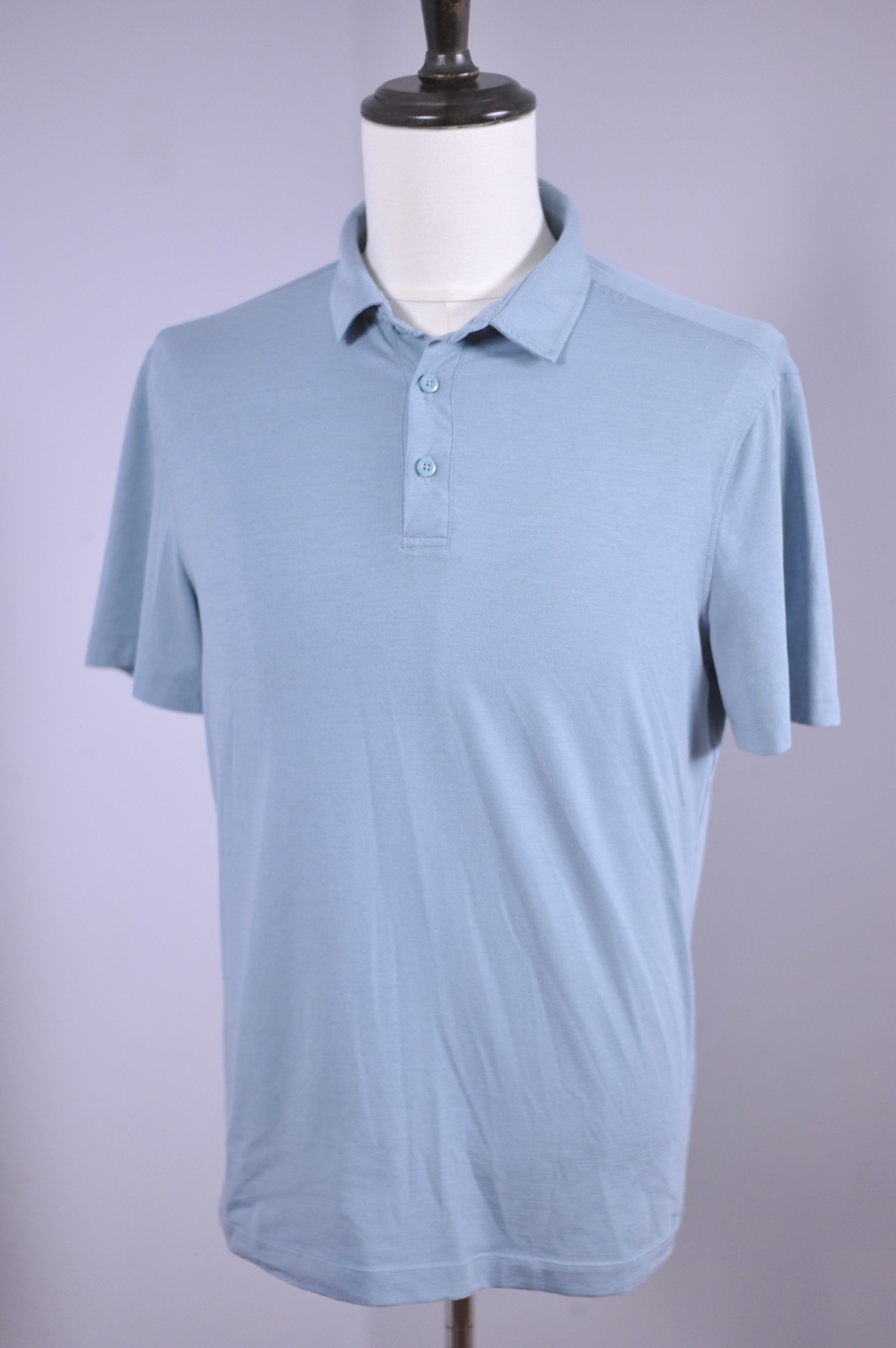 Lululemon Evolution Polo Shirt Blue Men's Medium M gallery