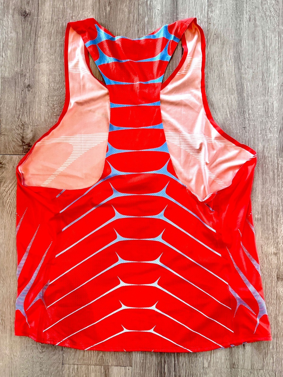 Nike Pro Elite Singlet Running Tank Top Red Blue Made In USA RareN Size XL gallery
