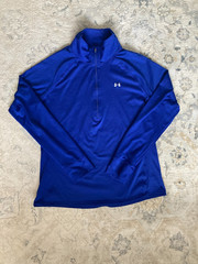 Under Armour All Season Gear Long Sleeve Quarter Zip Royal Blue Size Large