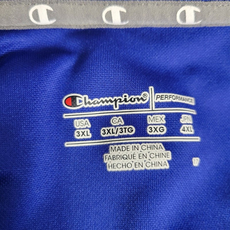 Champion Performance Polo Shirt Mens Big & Tall 3XL Moisture Wicking Blue gallery
