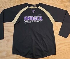 CT Ranger #7 Baseball Logo Long Sleeve Jersey Shirt Mens Large