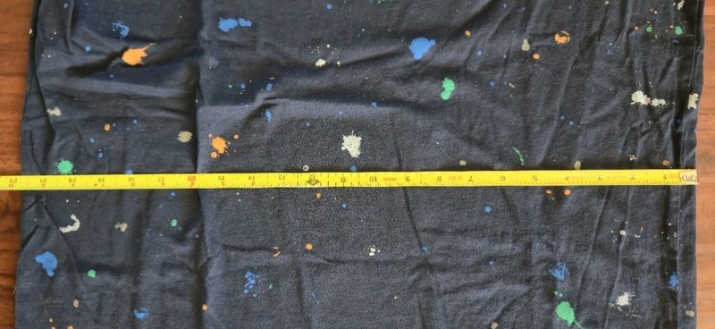 University of Michigan Block M Logo T-Shirt Paint Spatter Size XL gallery