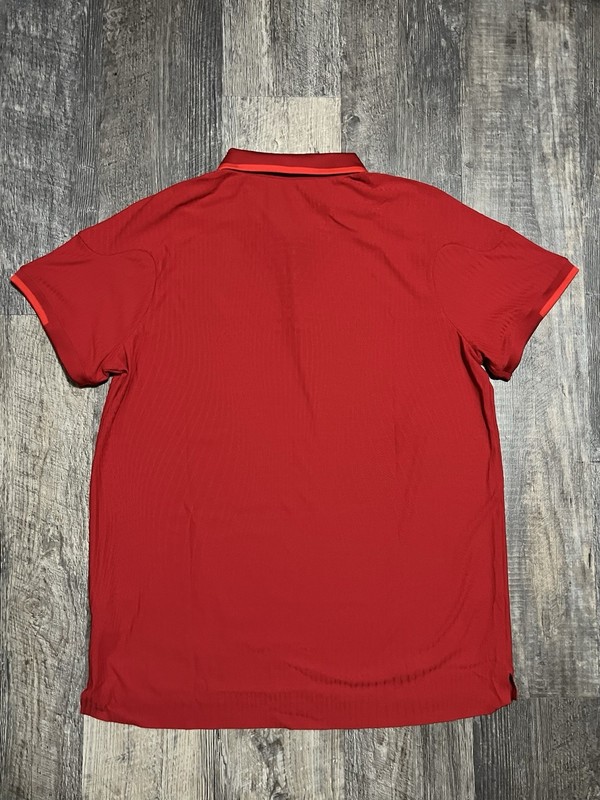 Nike Court Dri-FIT ADV Slam Tennis Polo Shirt 1/4 Zip Red USA Flag XL Tall NEW gallery