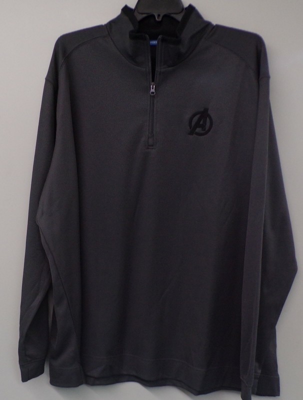Marvel Avengers Mens Vertical Texture 1/4-Zip Pullover XS-4XL New gallery