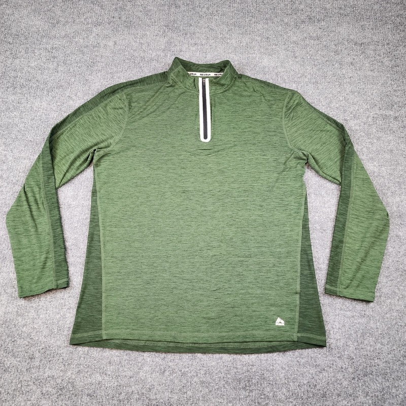 RBX X-Train Performance men's long sleeve 1/4 zip shirt olive gallery