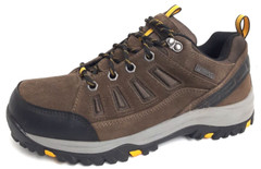 Skechers SIZE 8 Men’s LEATHER Boot WATERPROOF Hiking MEMORY FOAM Brown 65673